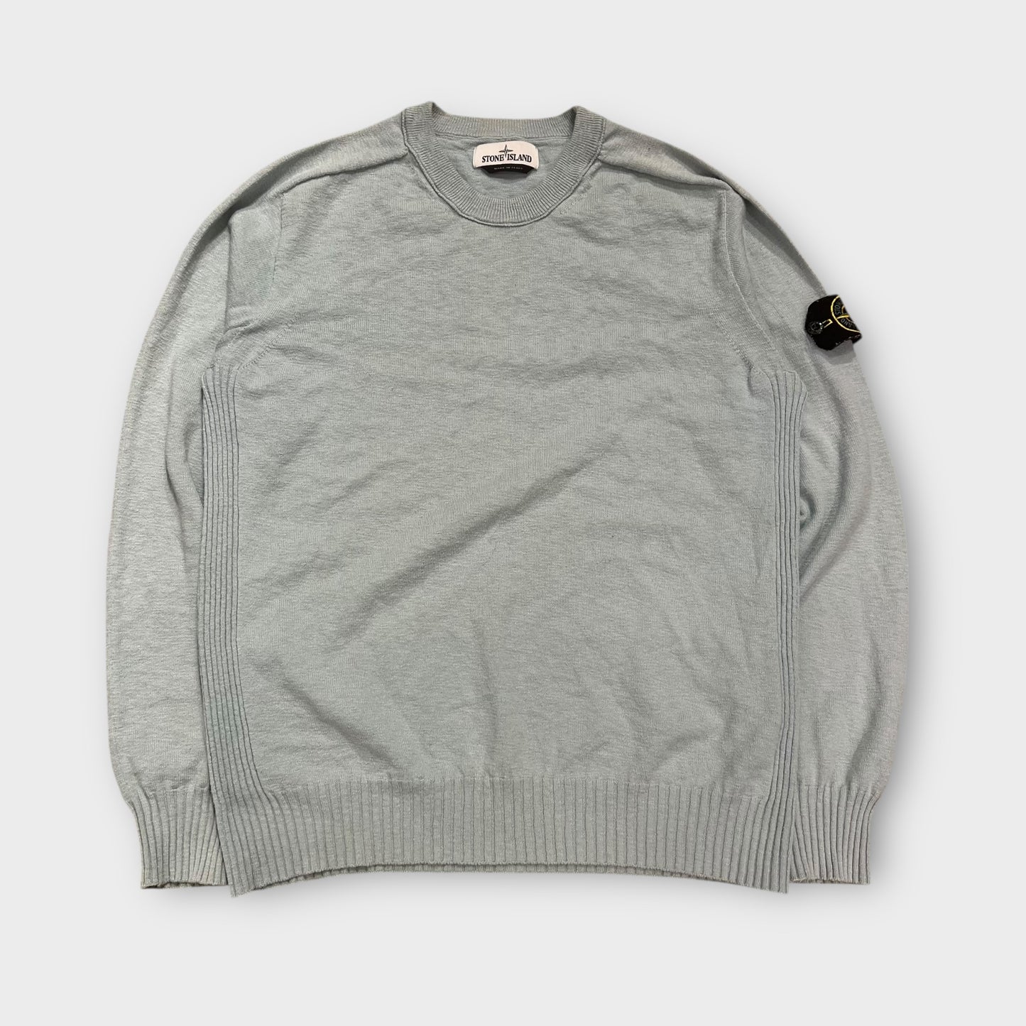Pull Fin Stone Island Bleu - M