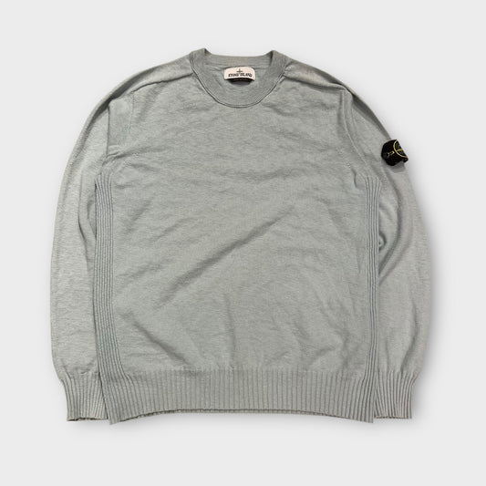 Pull Fin Stone Island Bleu - M