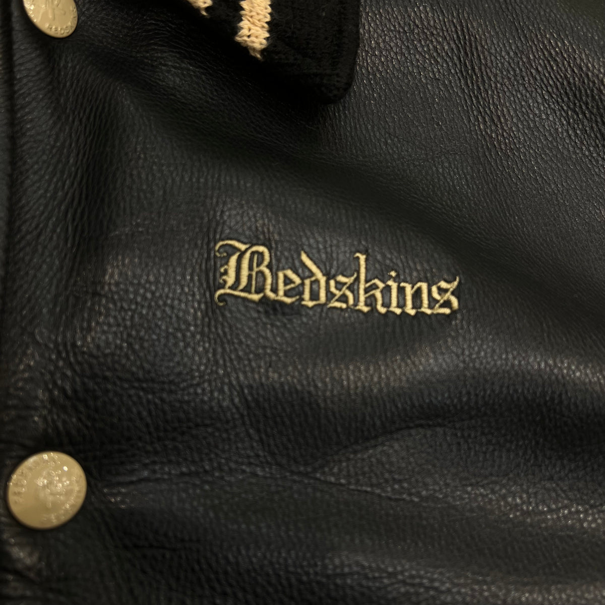 Veste en cuir REDSKINS L noir