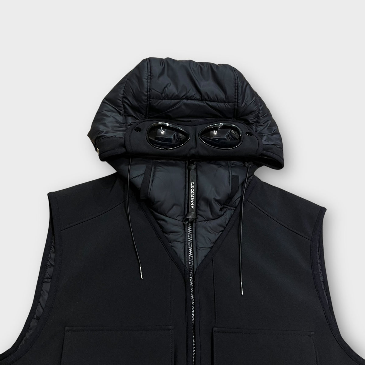 Veste C.P Company Goggle Sans Manche Noir - S