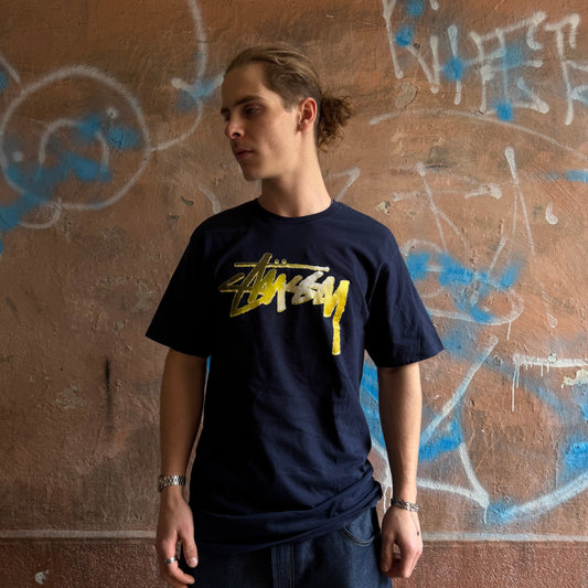t-shirt stussy Navy - M