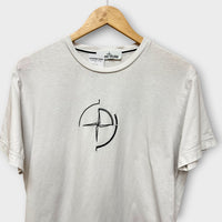 T-shirt Stone Island blanc (Certilogo coupé) - M