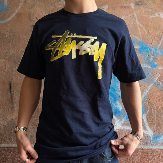 t-shirt stussy Navy - M