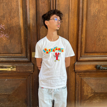T-shirt Supreme Dynamit tee blanc - S