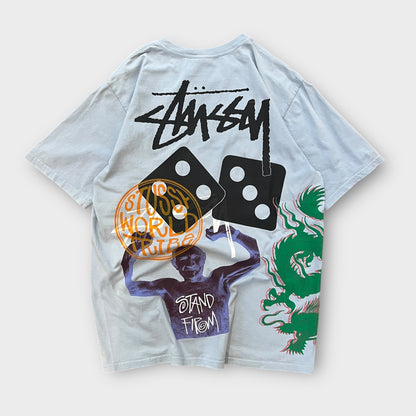 T-Shirt Stussy "Pigment Dye" Bleu - M