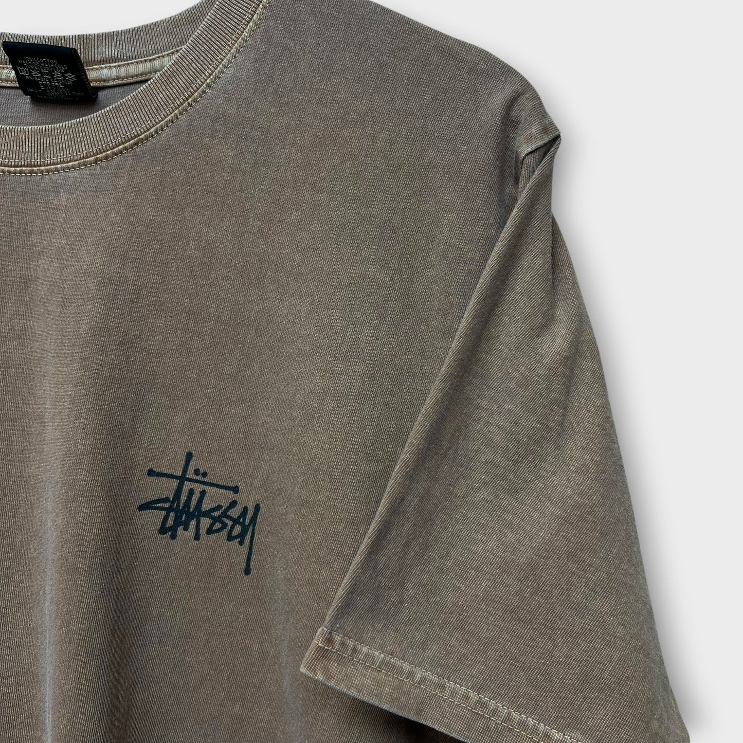 T-shirt Stussy Dyed marron - M