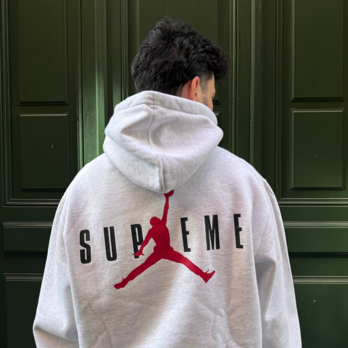 Hoodie Supreme x Jordan gris (2024) - s