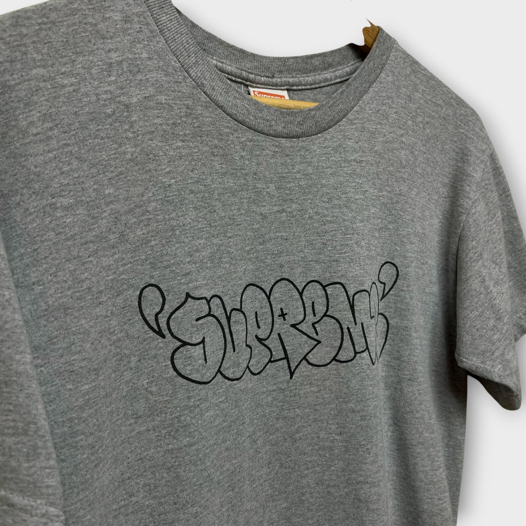 T-shirt vintage  Supreme Ja Graffiti de 2008 gris - M