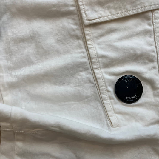 Pantalon En Lin CP Company Blanc (neuf) - FR44