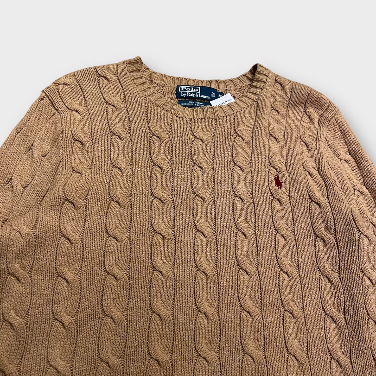 Pull Torsadée Beige Ralph Lauren - M
