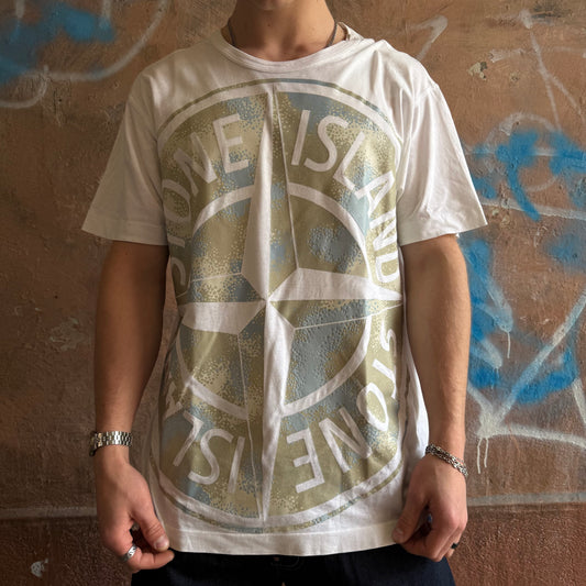 T-shirt Stone Island blanc - L