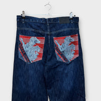 Hip Hop Baggy Jeans brodé - FR44