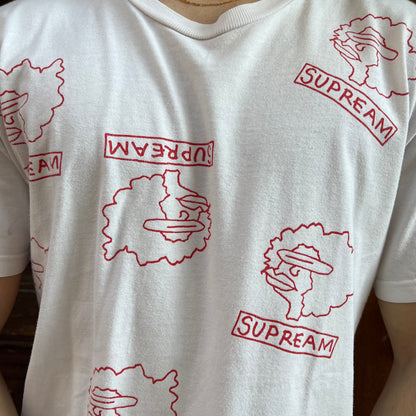 T-shirt Supreme Gonz logo blanc  - M