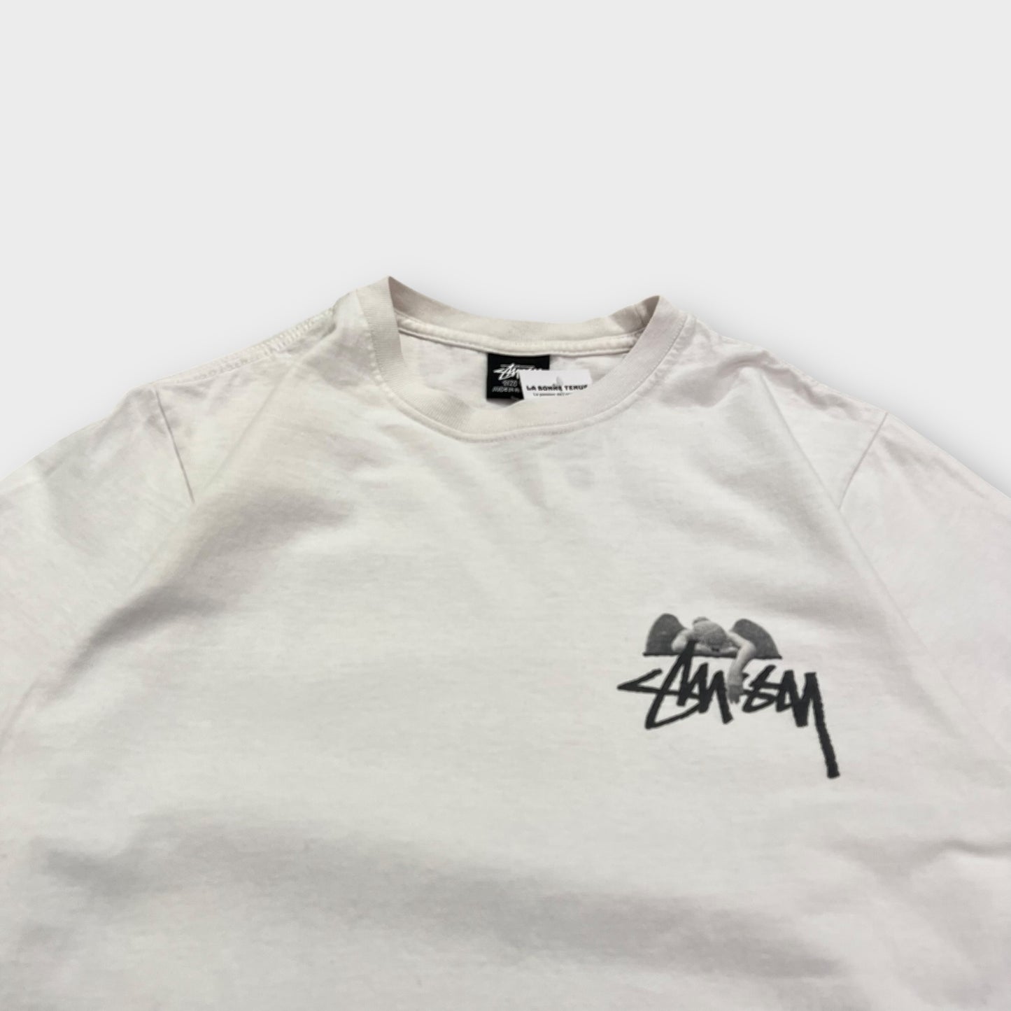 T-Shirt Stussy Angel 8ball Blanc - S