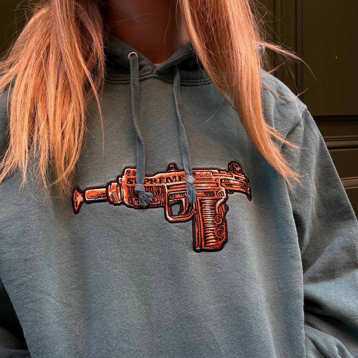 Hoodie Supreme "Toy Uzi" vert - M