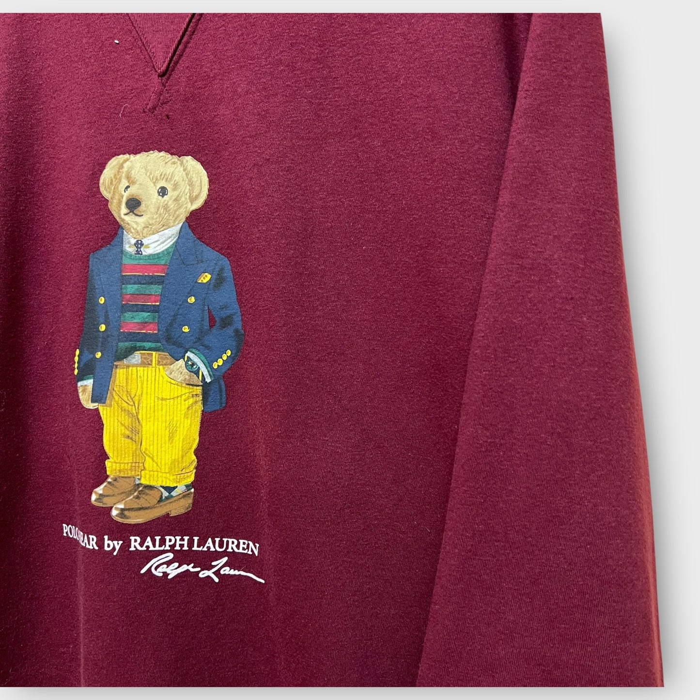 Sweat Ralph Lauren Bear Bordeaux - XL