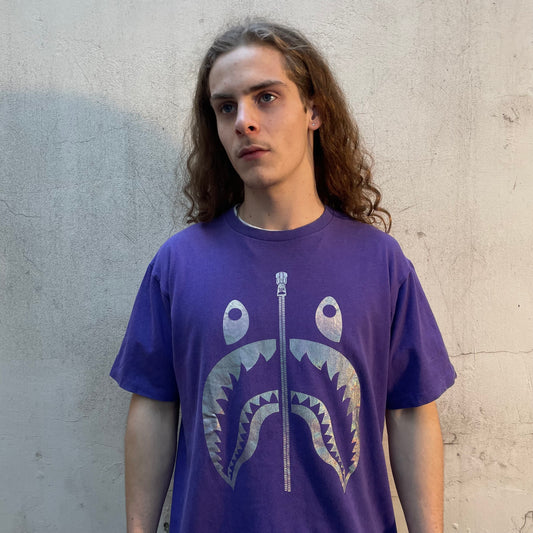 T-shirt Bape Shark violet - XL