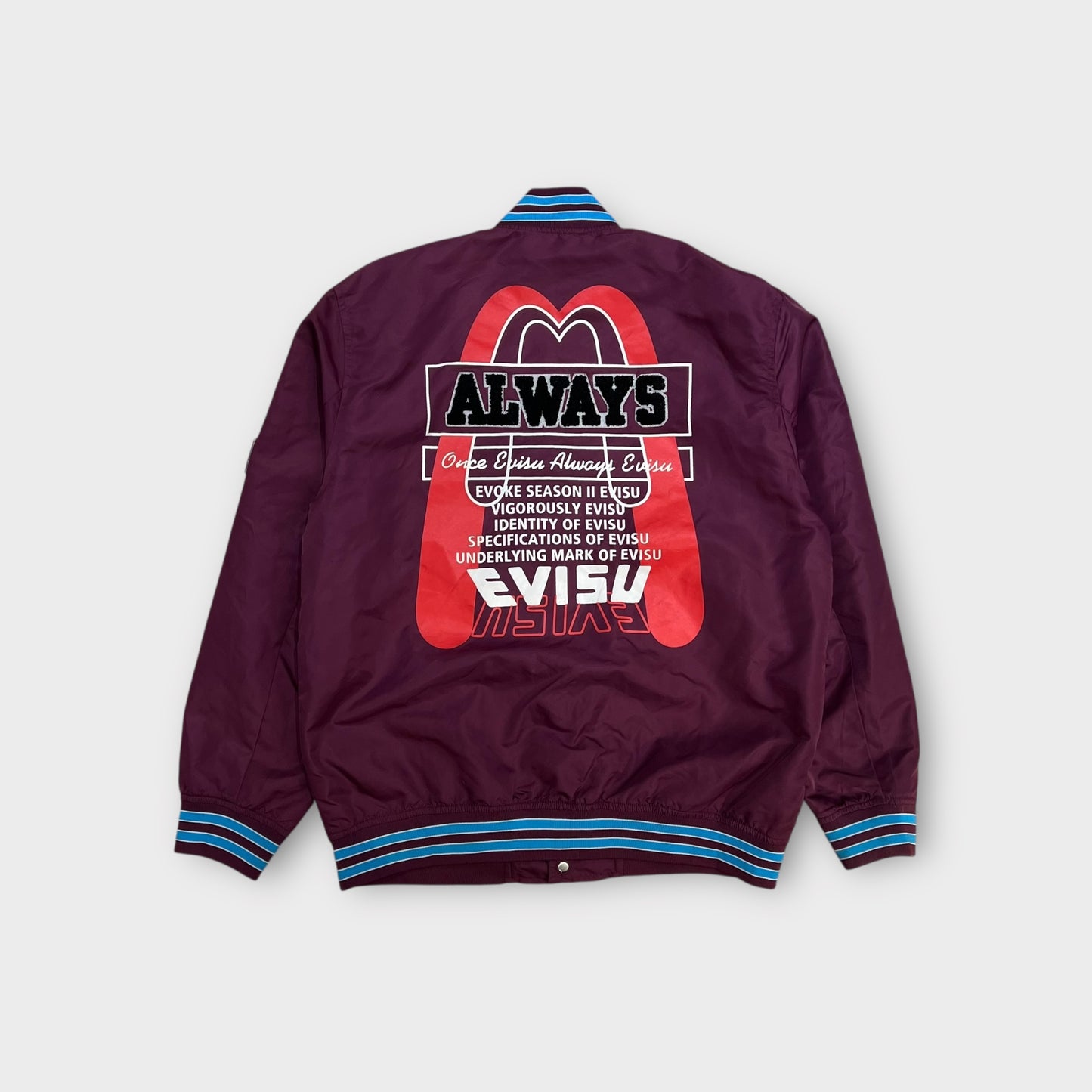 Bomber Satin Champion x Evisu Bordeaux - L