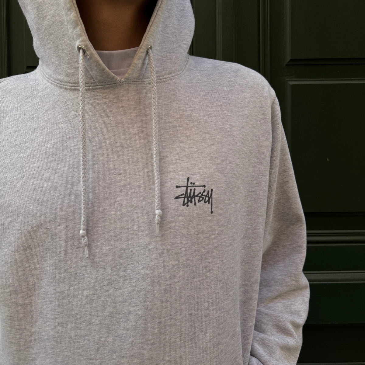 Basic Hoodie Stussy gris - L