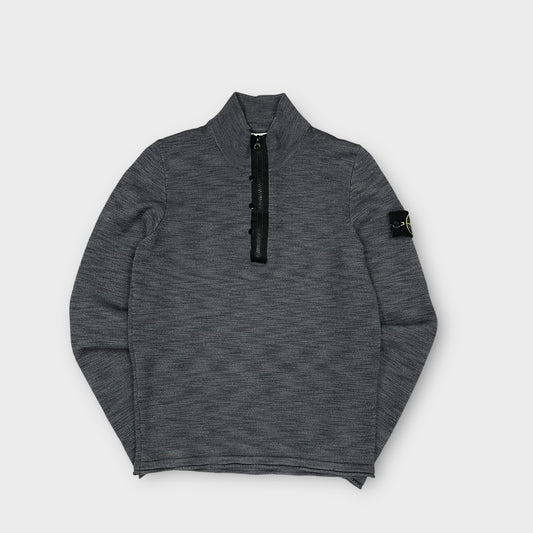 1/4 Zip Stone Island gris - S