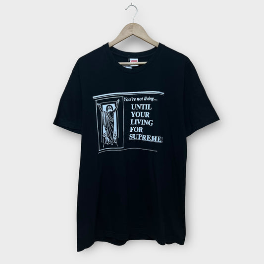 T-shirt Supreme "You're Not Living" noir - L