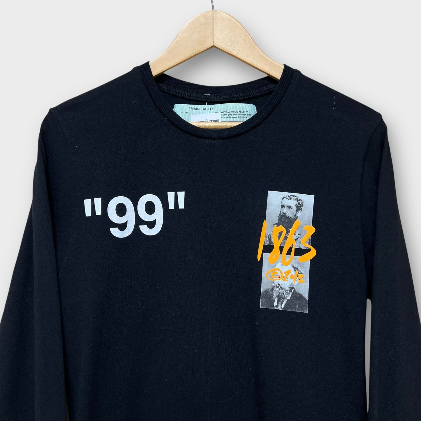 Longsleeve Off White noir - S
