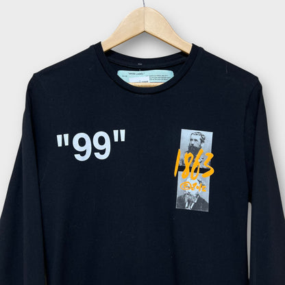 Longsleeve Off White noir - S