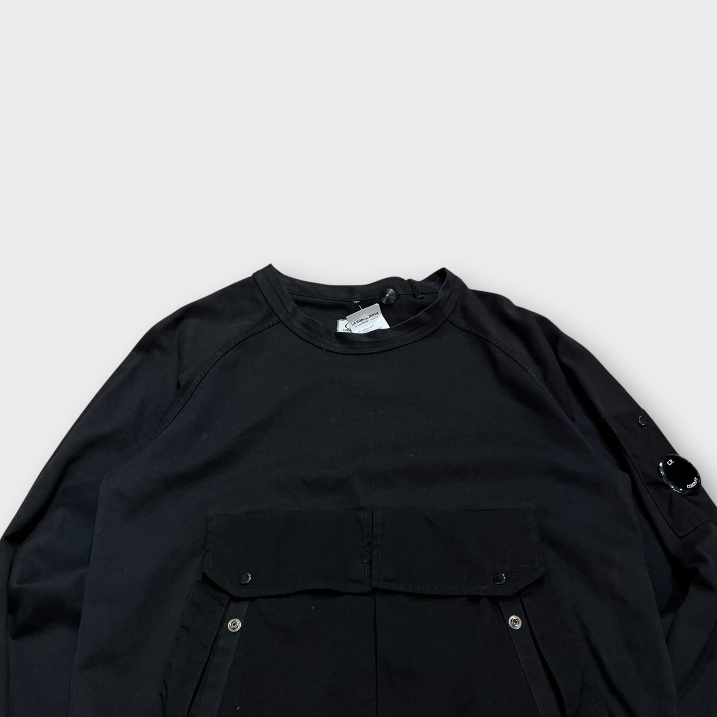 Sweat CP Company noir poche kangourou - XS