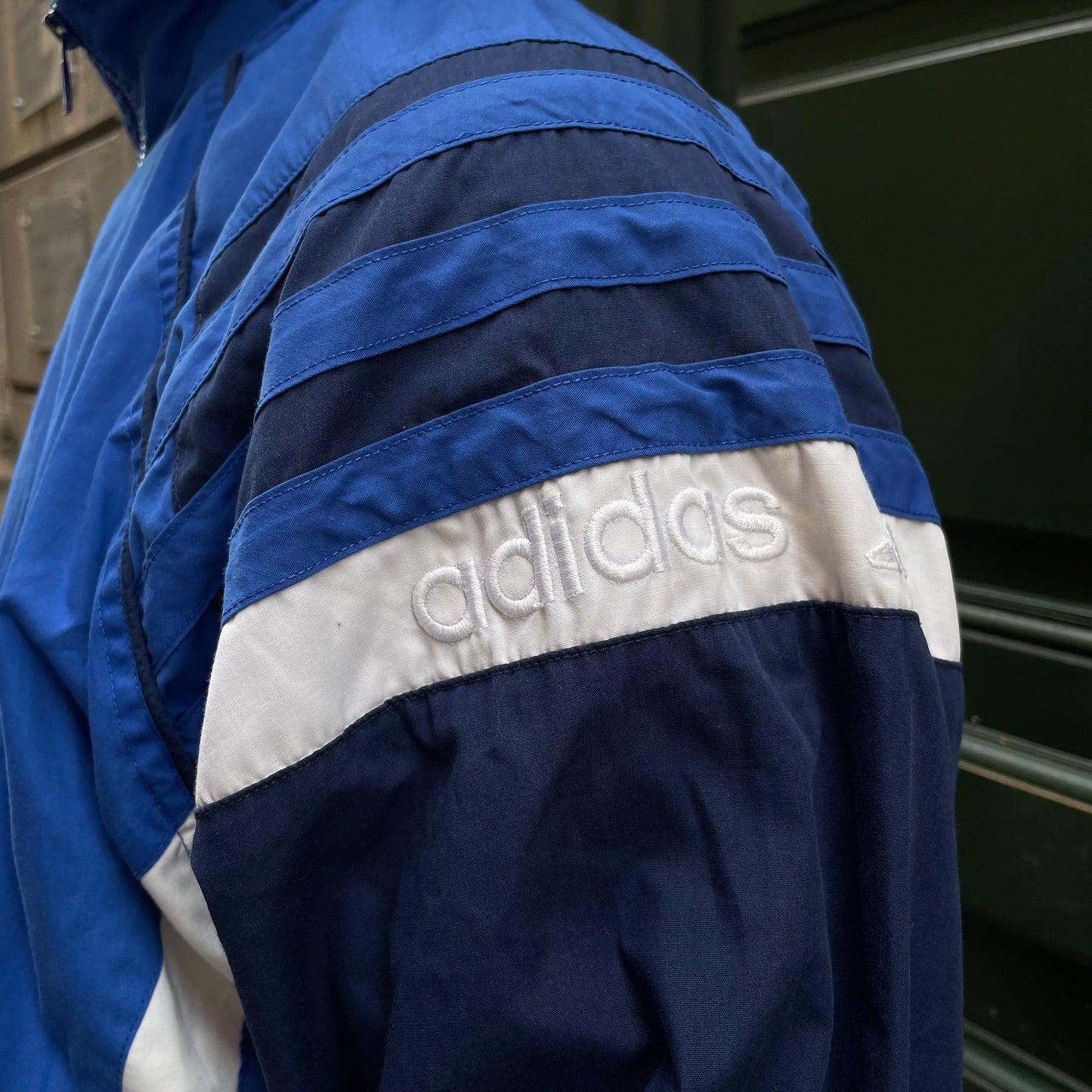 Veste Adidas vintage 90's bleu - M