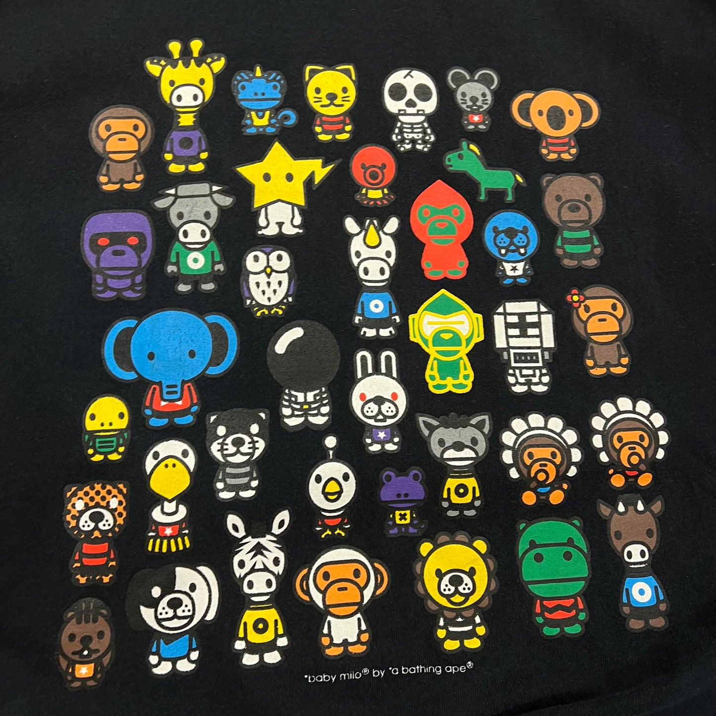 T-shirt Bape "Baby Milo And Friends" Noir - XXL