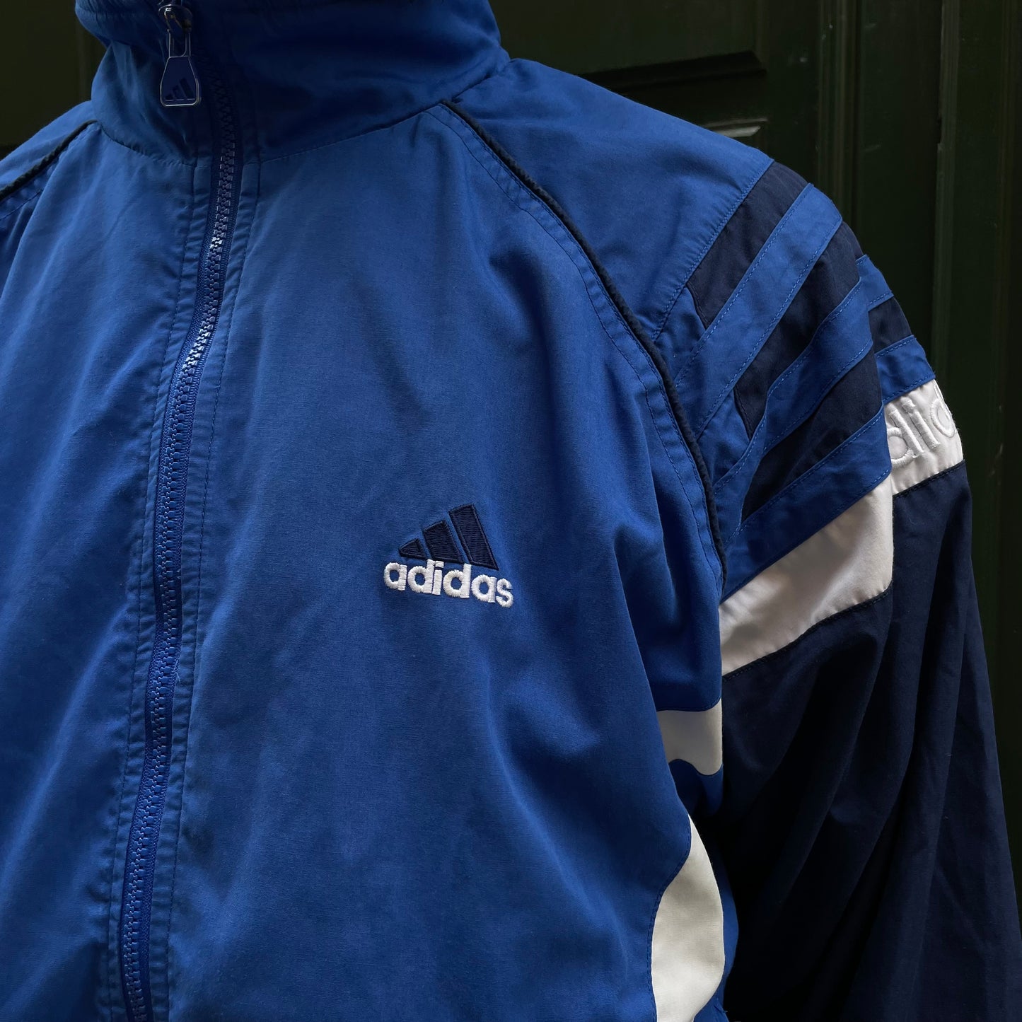 Veste Adidas vintage 90's bleu - M