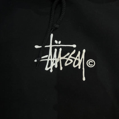 Hoodie Stussy Brodé Spellout Noir - S