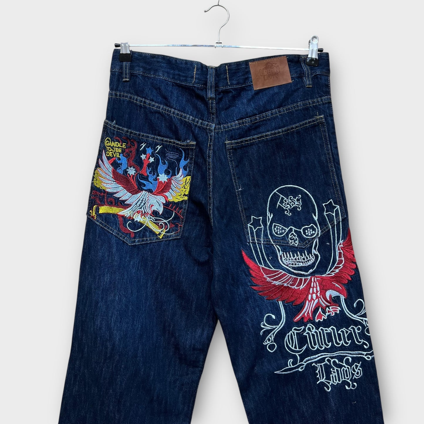 Hip Hop Baggy Jeans brodé - FR42