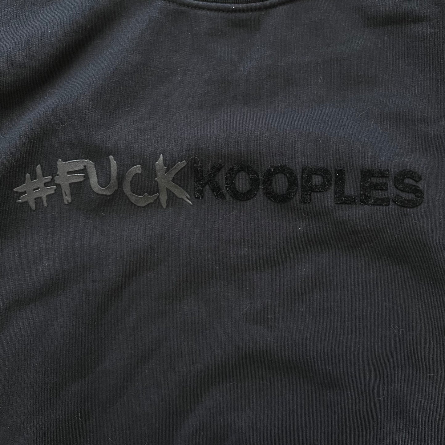Sweat The Kooples "Fuck Kooples" Noir - L