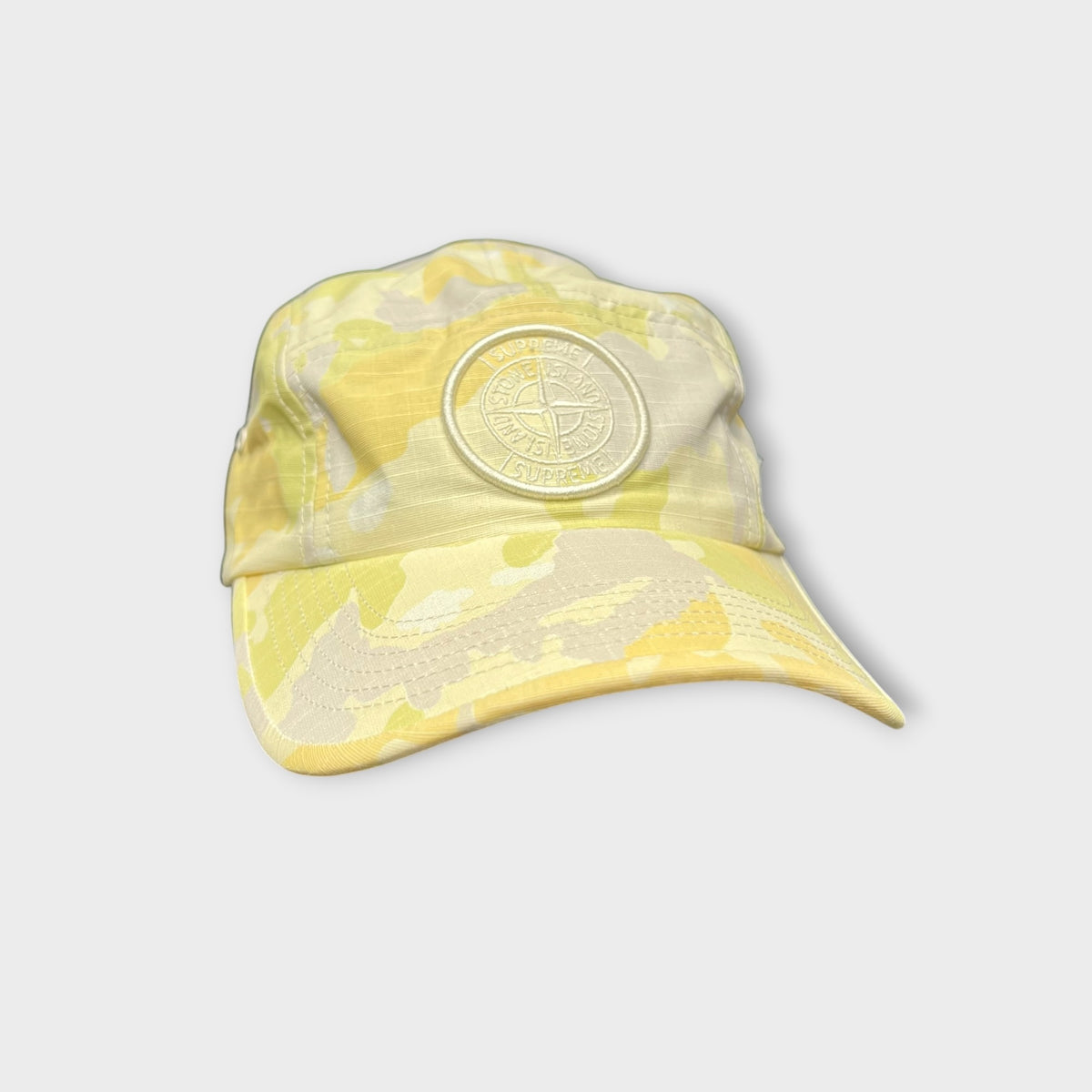 Casquette Stone Island x Supreme Jaune