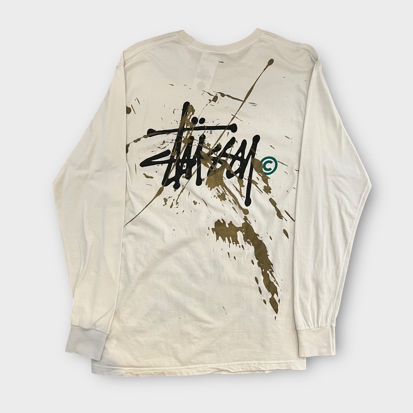 T-Shirt Manche Longue Stussy Blanc - M