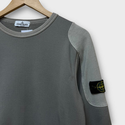 Sweat Stone Island junior gris (usure manche) - 14y (fit S)