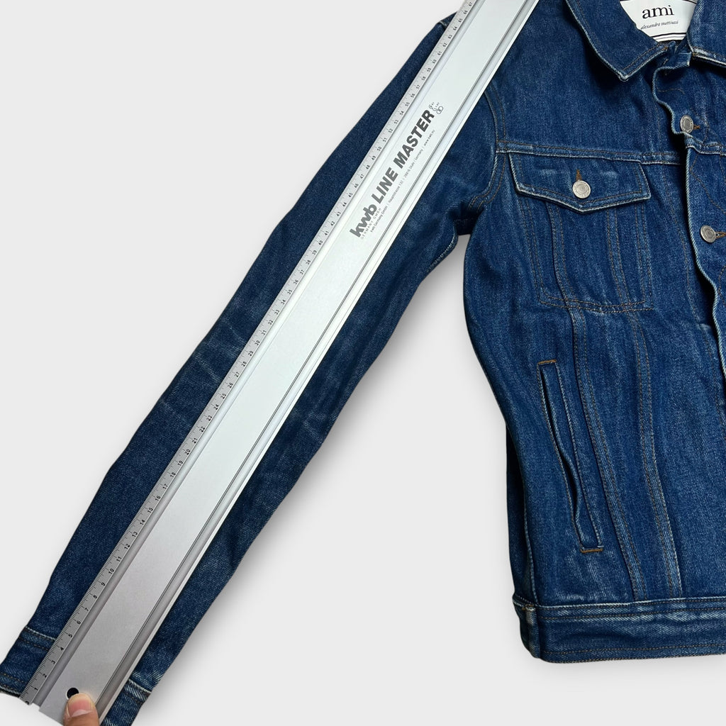 Veste en denim AMI PARIS S marine