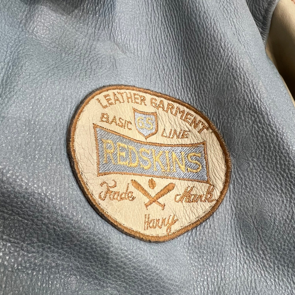 Veste en cuir REDSKINS bleu XL