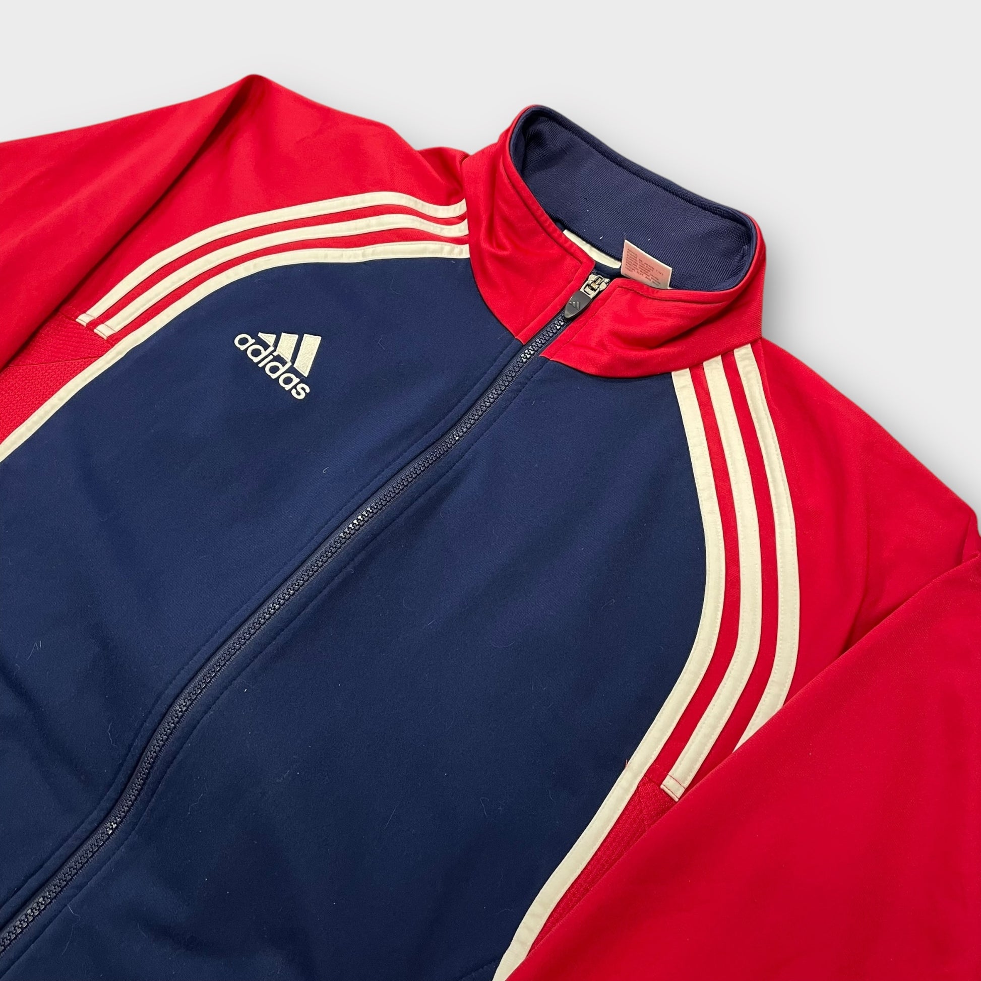 Red Veste Adidas Vintage Veste ADIDAS équipe De FRANCE Football