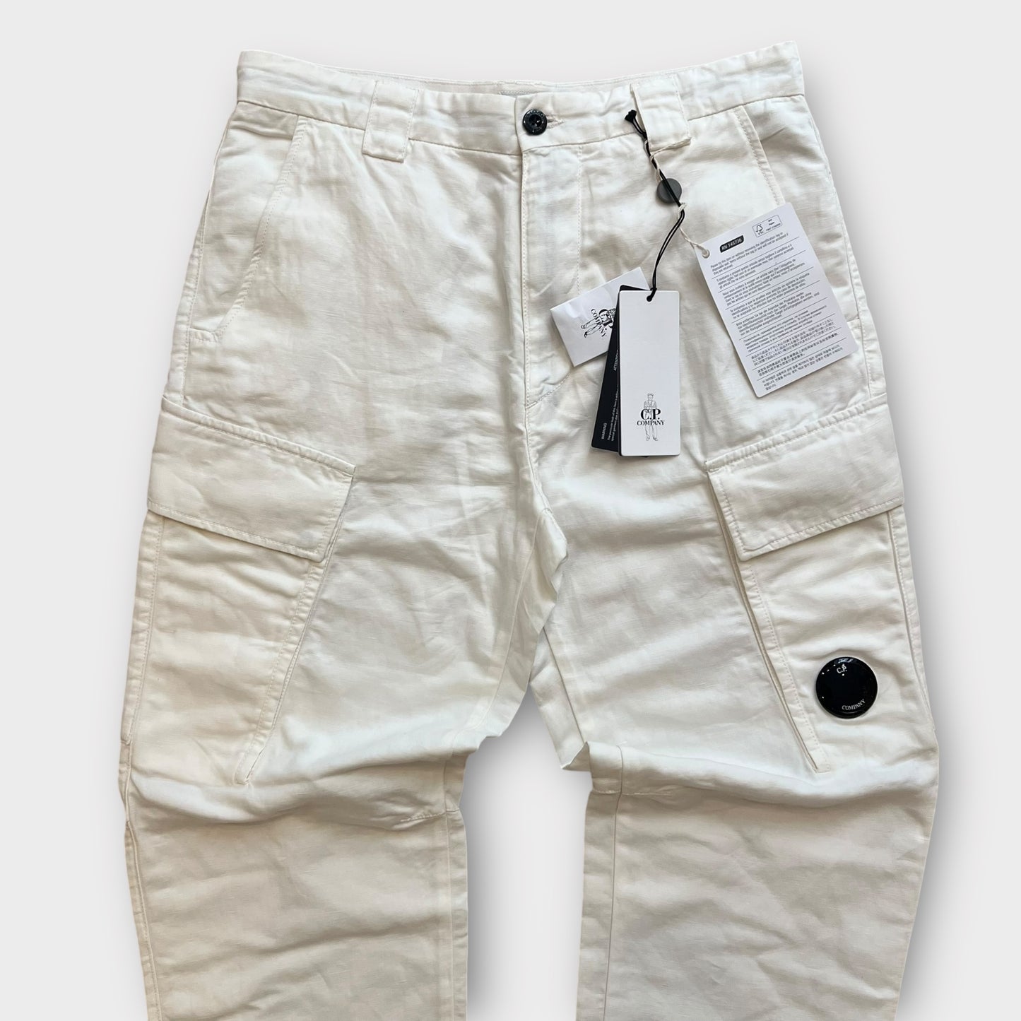 Pantalon En Lin CP Company Blanc (neuf) - FR44