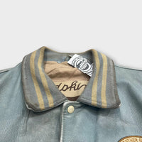Veste en cuir REDSKINS bleu XL