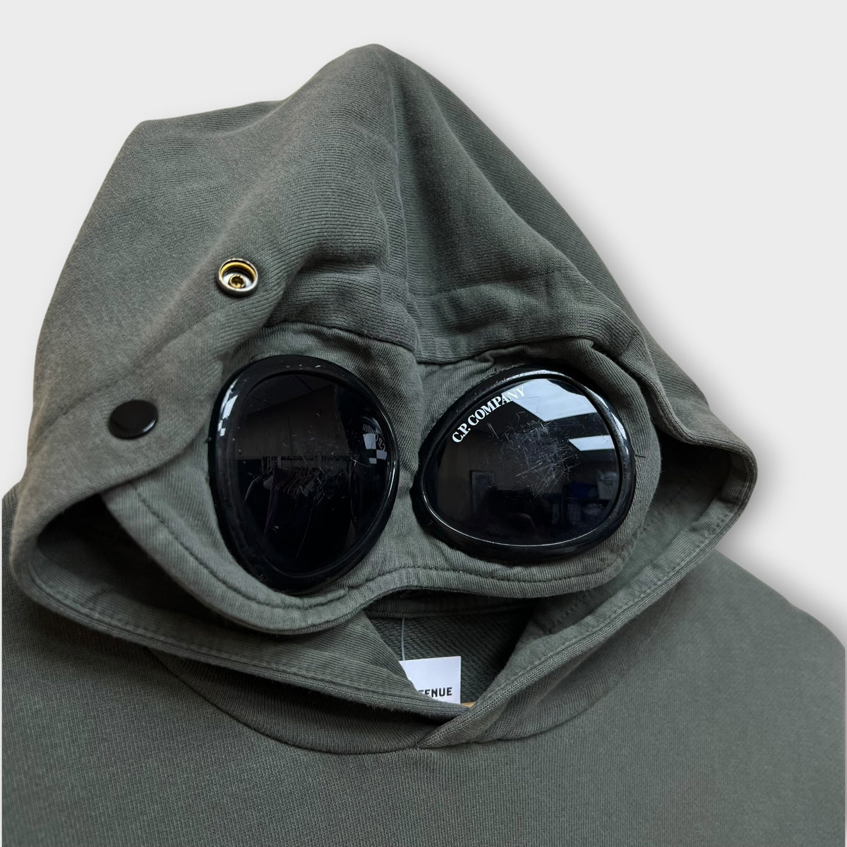 Hoodie CP Company goggle kaki - 14