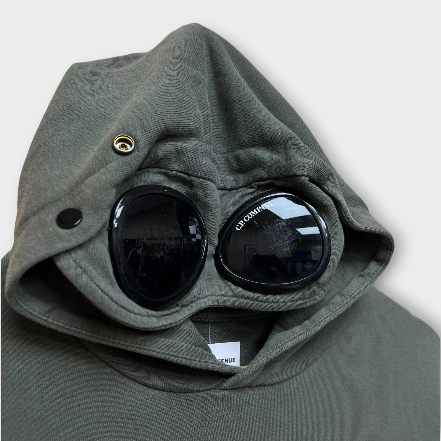 Hoodie CP Company goggle kaki - 14