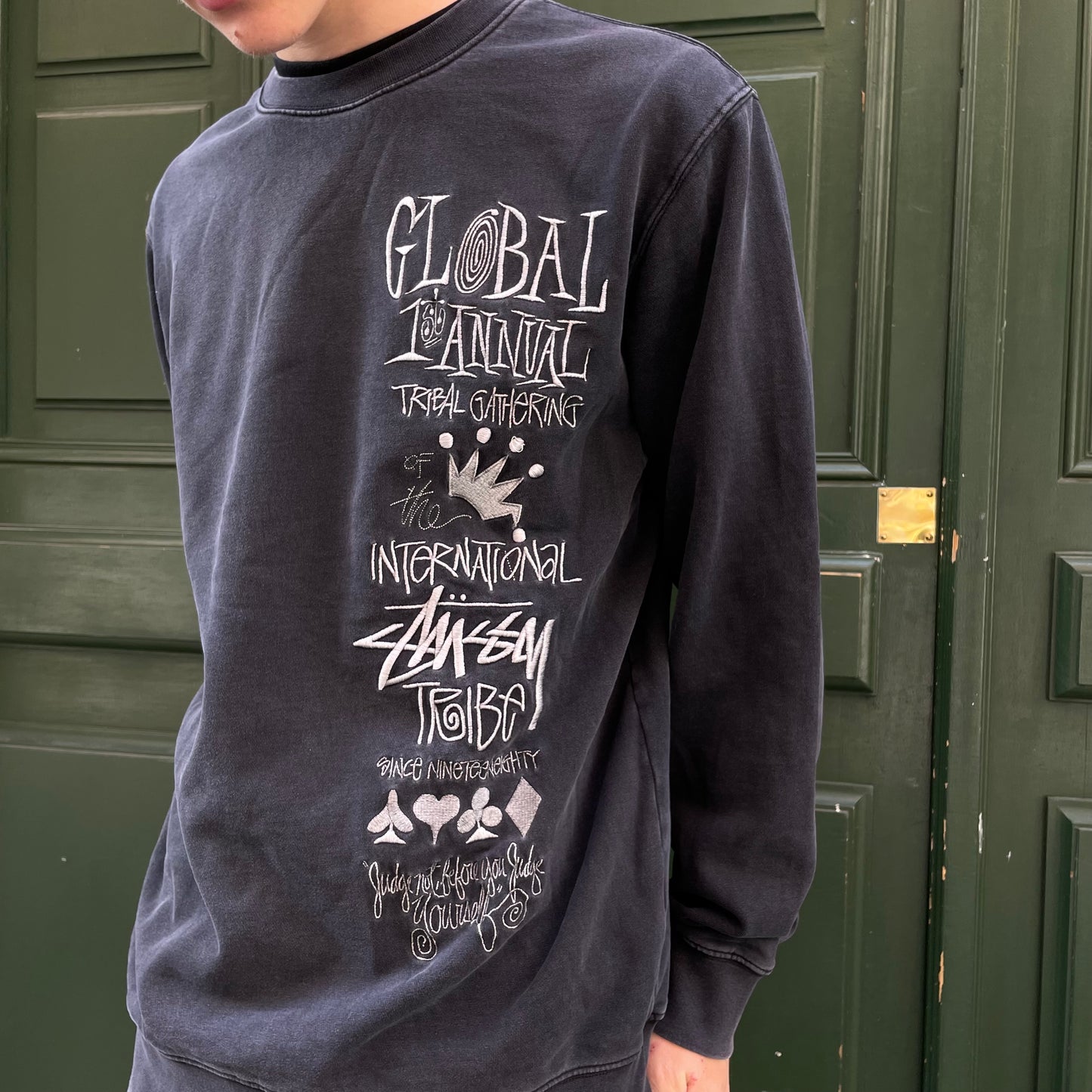 Stussy Embroidered Sweatshirt - M