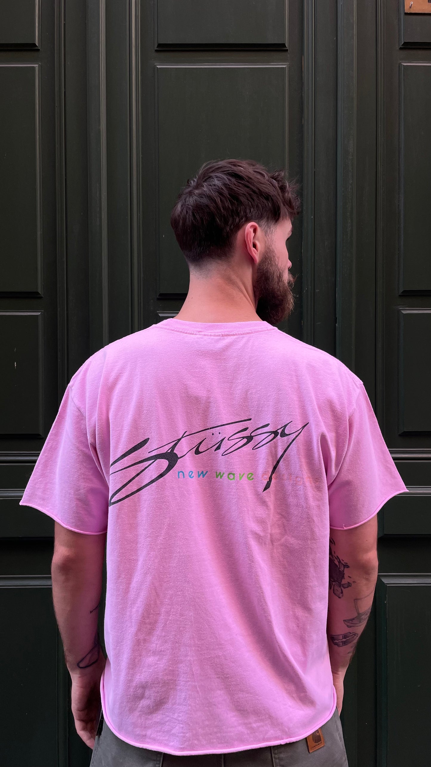 T-shirt Stussy rose cropé rose - XL