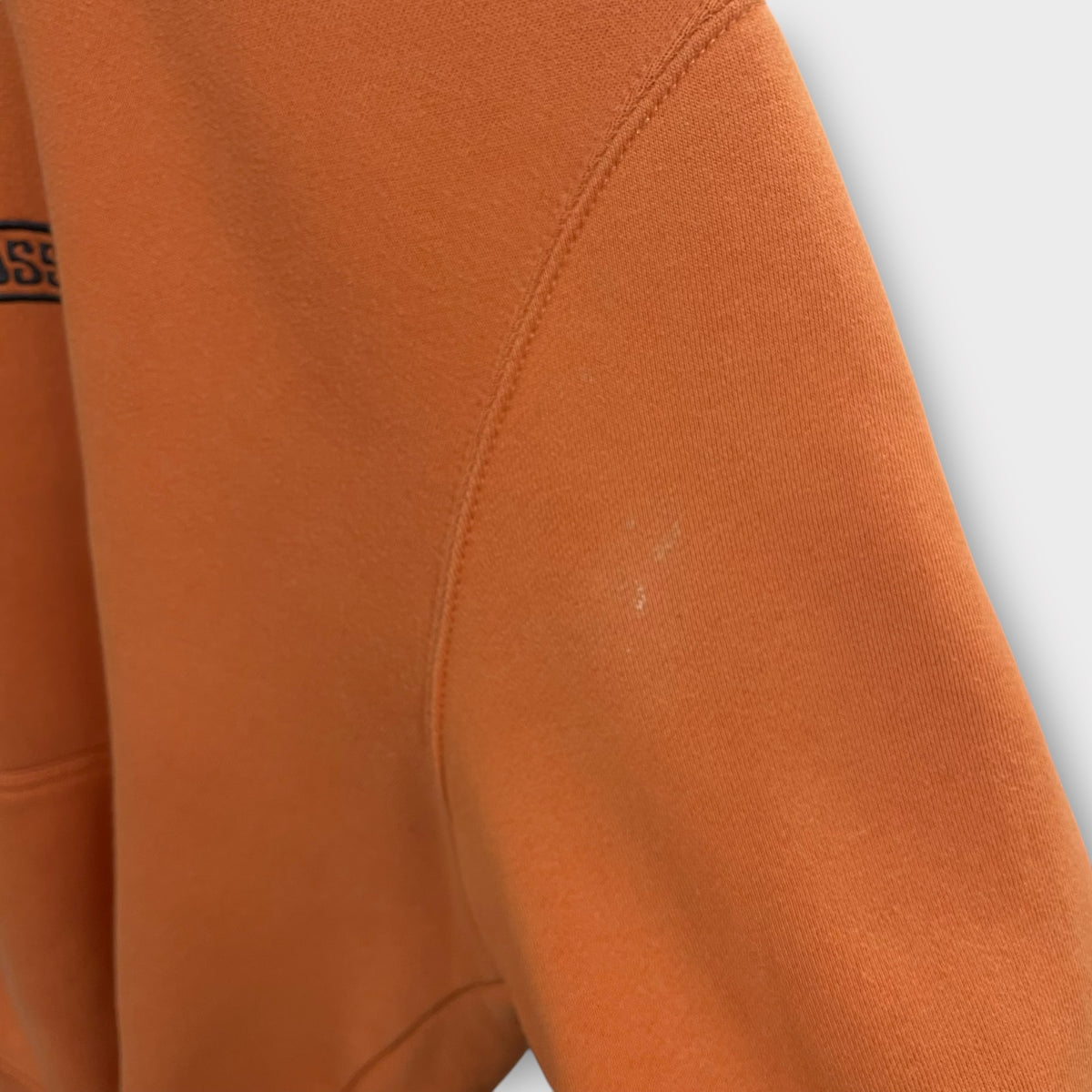 Hoodie Stussy butterfly brodé orange - S