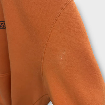 Hoodie Stussy butterfly brodé orange - S