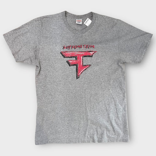 T-shirt Supreme gris "Faze clan" - L