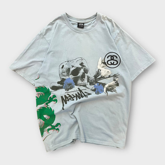 T-Shirt Stussy "Pigment Dye" Bleu - M